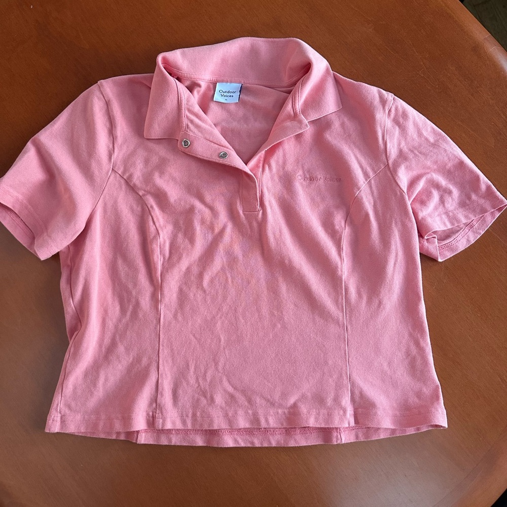 Outdoor Voices Cropped Polo Shirt XL